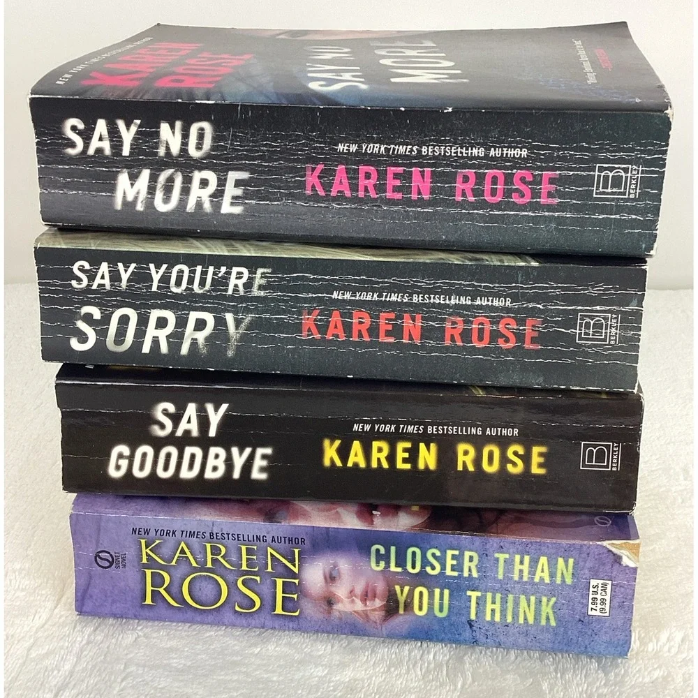 Karen Rose Books Thriller Suspense Romantic Murder Lot of 4 PB NYT Bestsellers‎